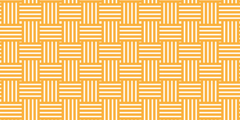 Vector Overlapping Pattern Minimal diamond geometric digital wave backdrop abstract wave square background. gold line seamless tile stripe overlap creative retro square pattern white background.