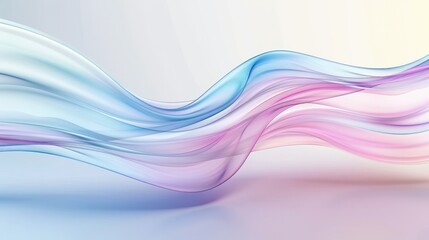 Fototapeta premium A colorful wave with a blue and pink hue