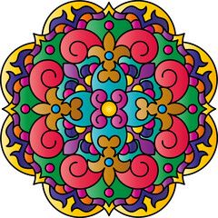 Mandala. Ethnic round ornament. Vector illustration.