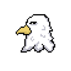 falcon eagle head pixel art