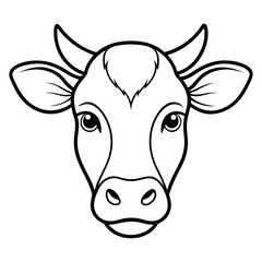 Cow Silhouette Vector Illustration
