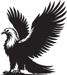 BLACK EAGLE VECTOR ILLUSTRATION