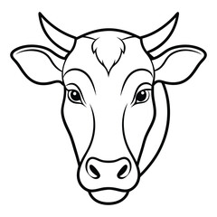 Cow Silhouette Vector Illustration
