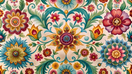 Vibrant floral pattern