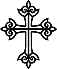 decorative christian cross. faith, christianity, religion,christ, element, god, pattern, holy, background,