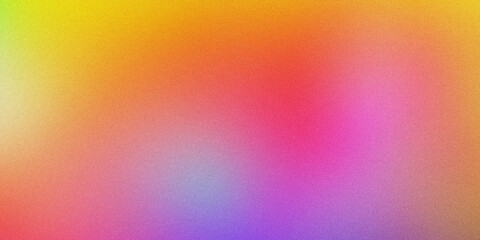 Grainy texture abstract background with a mix of yellow, orange, pink, and purple tones
