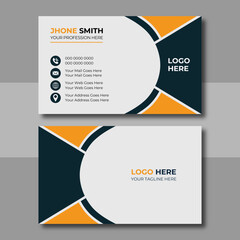 Modern business card design for business and personal use. vector illustration design, print ready and easy to edit
