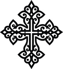 decorative christian cross. faith, christianity, religion,christ, element, god, pattern, holy, background,