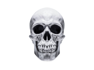 a skull with a black and white face on a transparent background