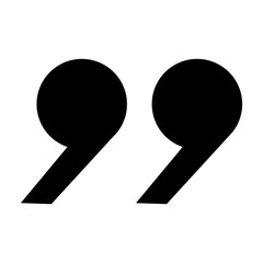 Quote Marks Icon Vector Illustration