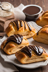 croissant with chocolate