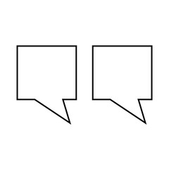 Quote Marks Icon Vector Illustration