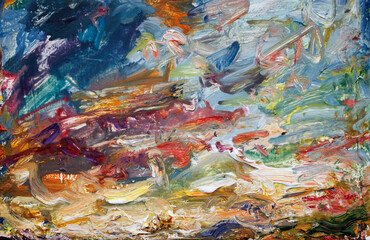 farben wolken himmel sonnenuntergang ölfarben malerei kontraste expressiv