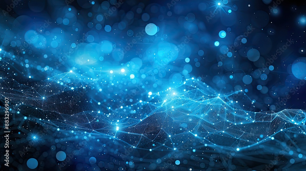 Poster Technology Particle Abstract Background