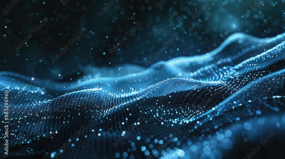 Poster Technology Particle Abstract Background