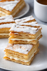stack of pancakes with syrup