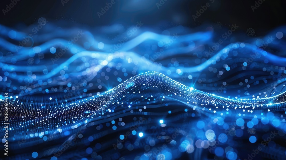 Poster Technology Particle Abstract Background