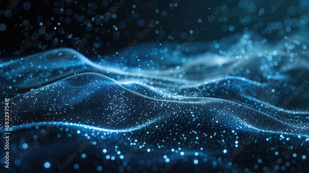 Aufkleber Technology Particle Abstract Background