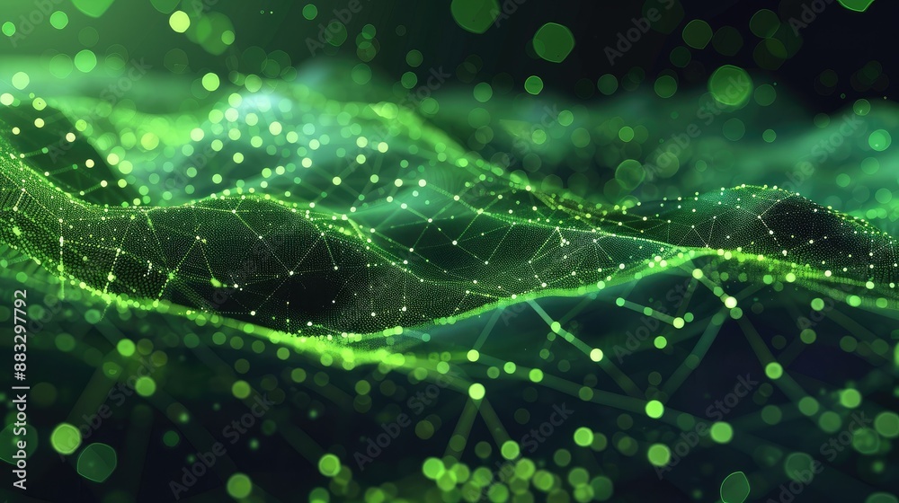 Poster Technology Particle Abstract Background
