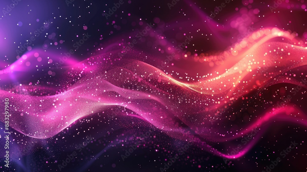 Poster Technology Particle Abstract Background