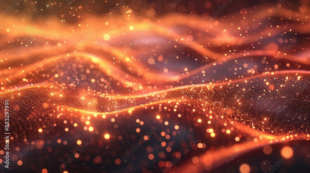 Aufkleber technology particle abstract background