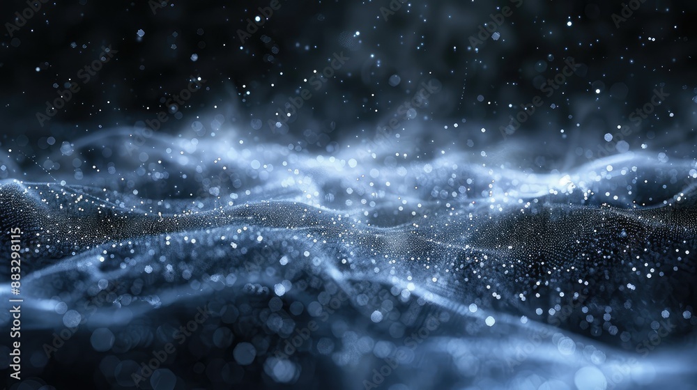 Aufkleber technology particle abstract background