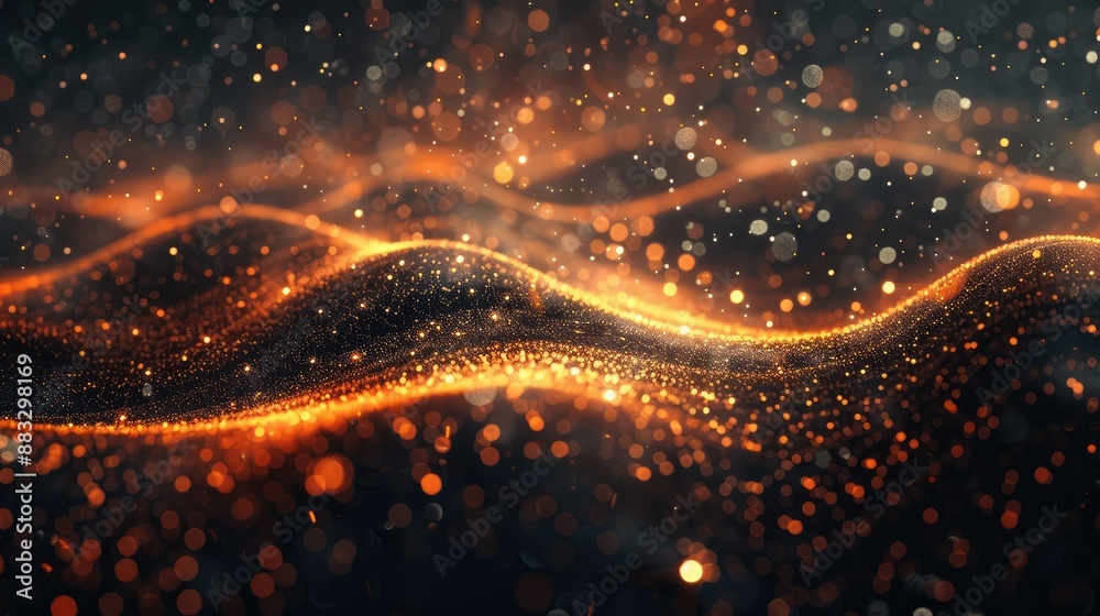 Aufkleber Technology Particle Abstract Background