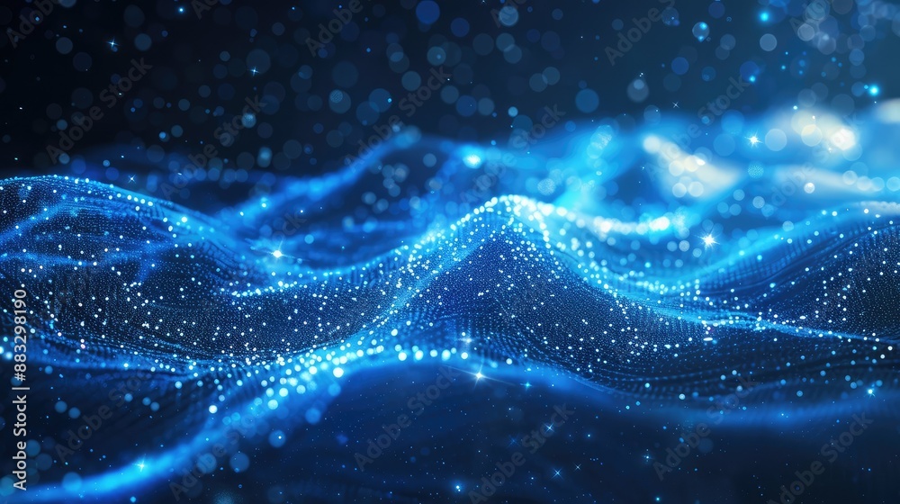 Aufkleber technology particle abstract background