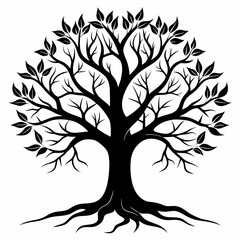 Obraz premium silhouette of tree