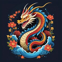 Dragon illustration design