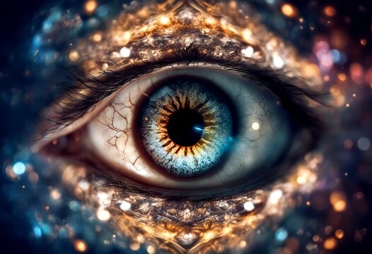 with ai esoteric mystic magical astrology eye eye generative magic mystic background made generative alchemy masonic vision intuitive spiritual tattoo