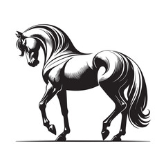awesome horse vector