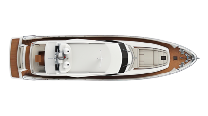 yacht on a transparent background