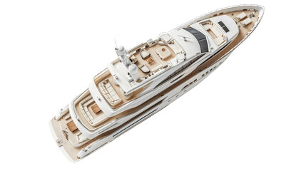 yacht on a transparent background