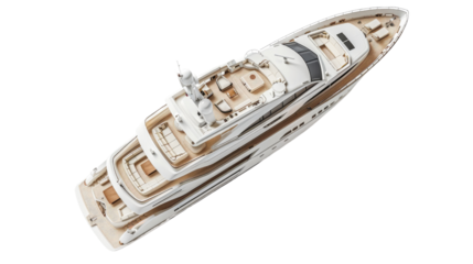 yacht on a transparent background