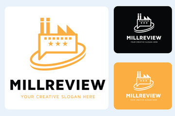 Mill Review Logo Design Template