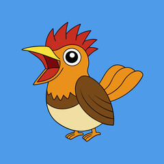illustration of a cartoon bird