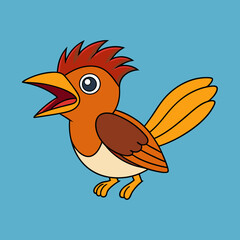 illustration of a cartoon bird