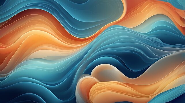 An Abstract Blend Fluid Gradation Effect Background