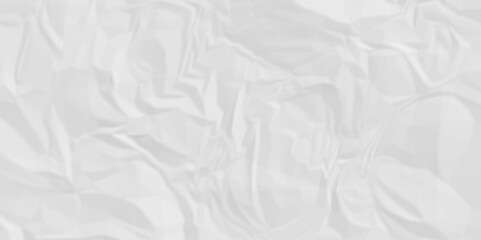 White wrinkly backdrop paper background. panorama craft wrinkly paper texture background, crumpled pattern texture. paper crumpled texture. white fabric crushed textured crumpled.