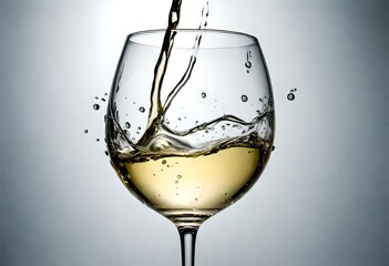 View of pouring water into glass.