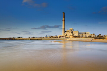 Fototapeta premium sunset in the city