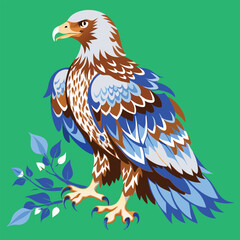 Fototapeta premium eagle on a vector