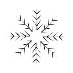snowflake, Winter snow vector icon eps 10