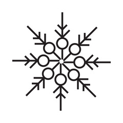 snowflake, Winter snow vector icon eps 10