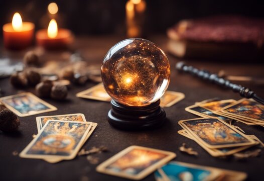 2 crystal cards tarot ball magic wand fortune card telling future chance cartomancy death life mystery mystic mysterious astrologer astrology astrological gypsy augury prediction spirit