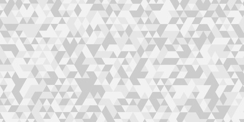 Vector abstract modern geometric seamless technology gray and white light wallpaper background. digital square geometric pattern low Polygon Mosaic triangle, business and corporate background.