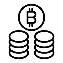Currency Vector Line Icon Design