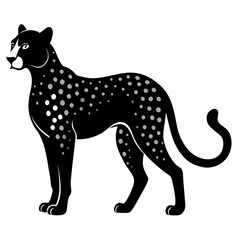 Cheetah Black silhouette
