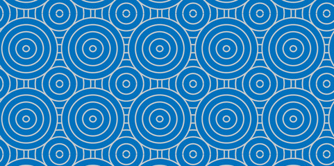 Minimal diamond vector overlapping Pattern geometric wave spiral and abstract circle wave line. blue color seamless tile stripe geometric create retro square line backdrop white pattern background.